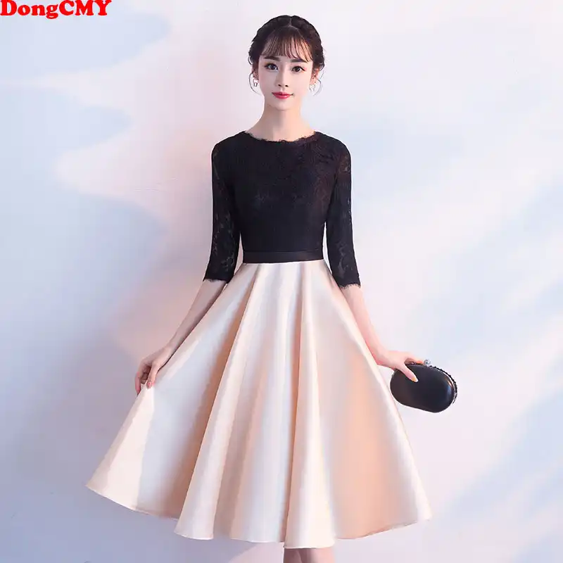 Short Black Elegant Evening Dresses