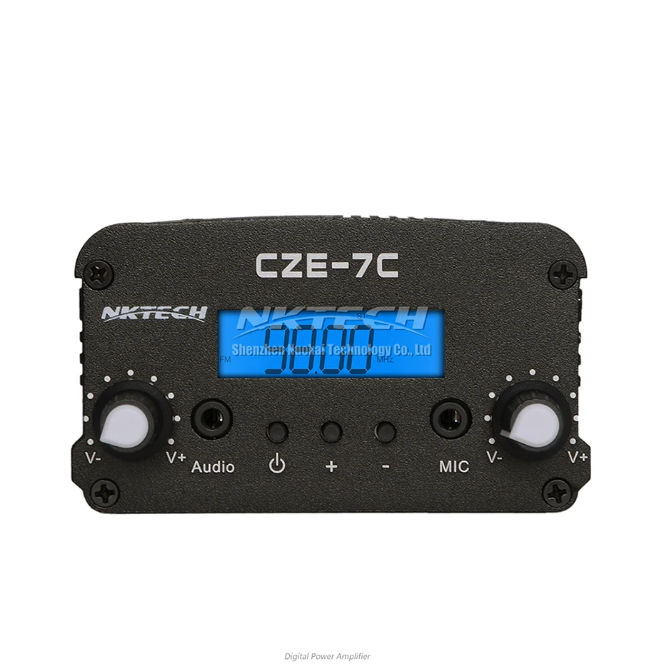 Nktech CEZ-7C 1 Вт/7 Вт 76~ 108 мГц Подсветка lcdstereo PLL fm-передатчик Радио радиостанция+ адаптер переменного тока+ Телевизионные антенны+ аудиокабель