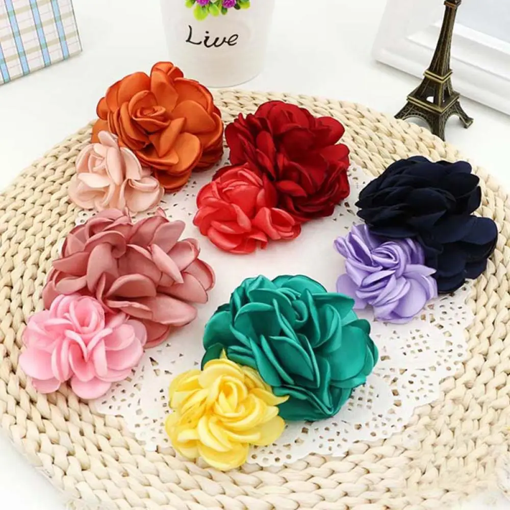 

2019 New Arrival Women Girls Big Rose Flower Hairpins Classic Bohemian Style Hair Clips Barrettes Multicolor Hair Accessories
