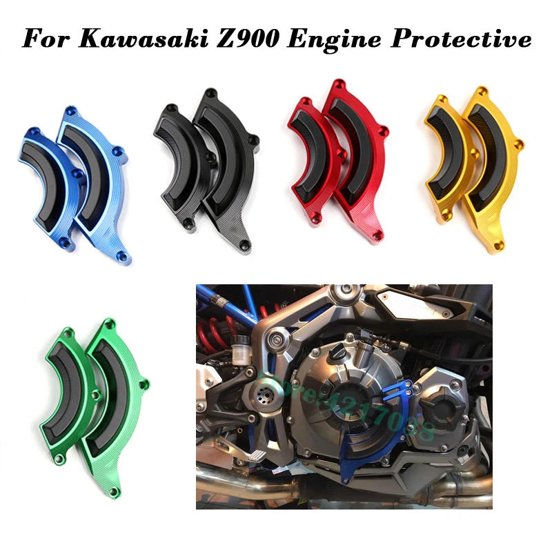 

CNC Aluminum Motorcycle Accessories Engine Side Cover Slide Block Engine Protection Block To Prevent Falling For Kawasaki Z900