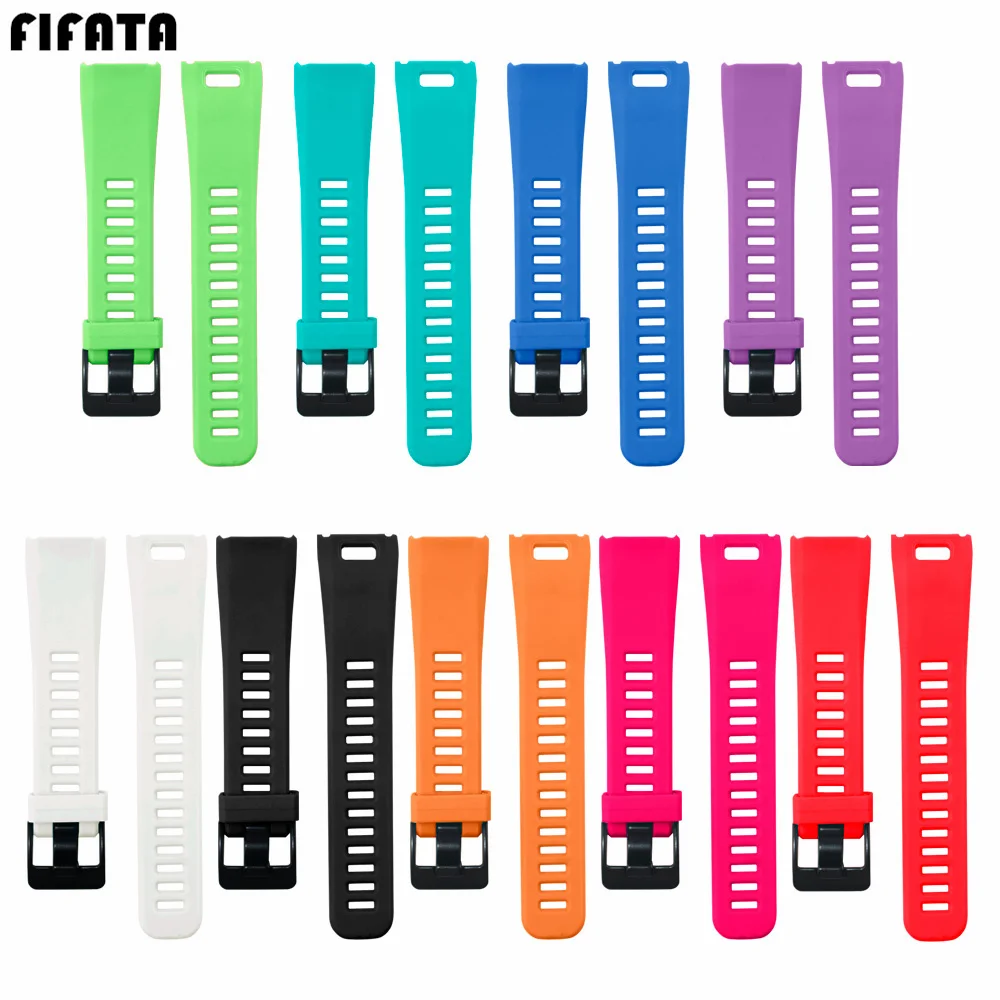 Силиконовый ремешок для смарт часов FIFATA Garmin Vivosmart HR Vivo спортивный браслет фитнес