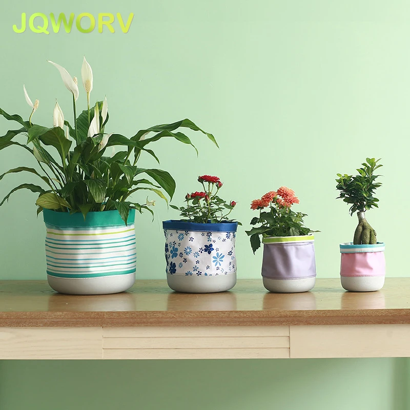 

JQWORV garden bags Aeration Fabric Grow pots Bag flowerpot With Sturdy Handle Can be used as storage bag
