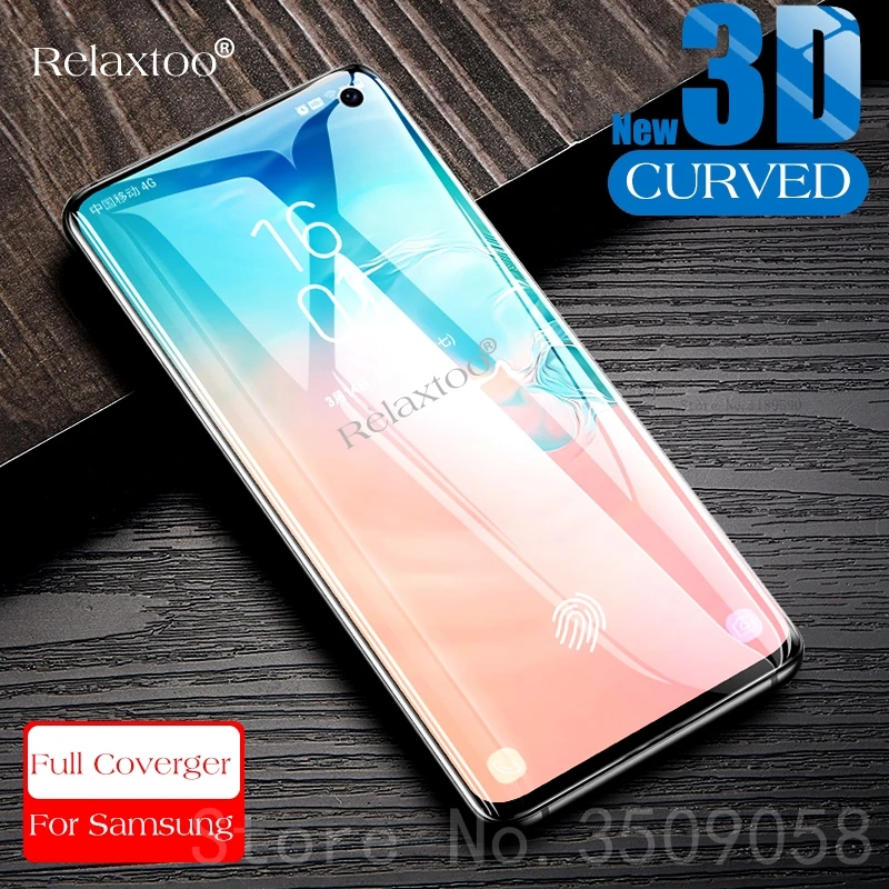 s 10 plus glass 3d curved tempered glass screen protector for samsung galaxy s10 plus s10e s10plus phone film s10+ 10s glas