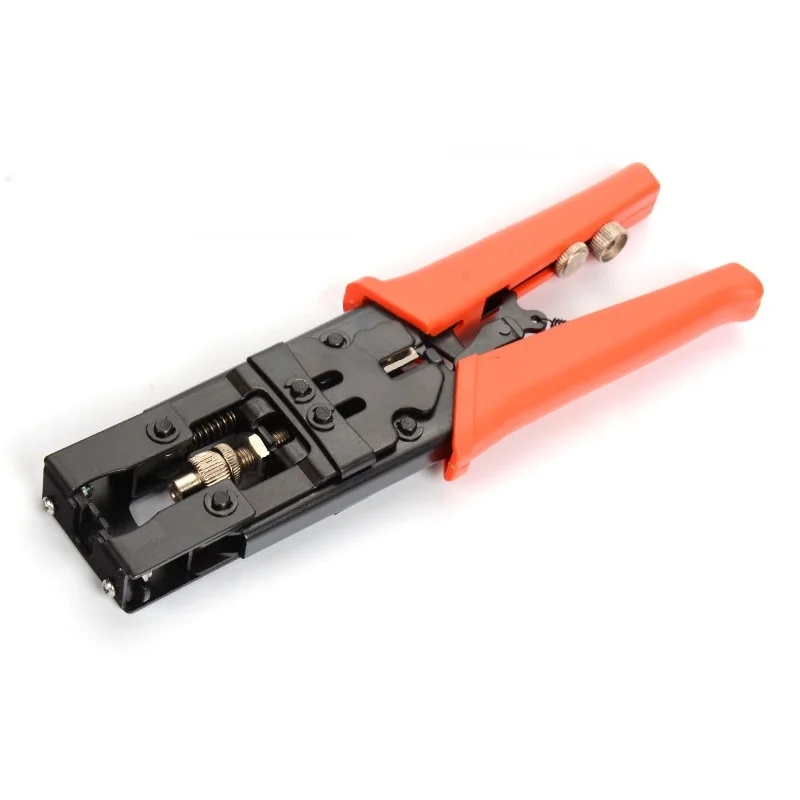 

Crimper Pliers Compression Squeeze Crimping Tools Repair Terminal Tool for F Head Plug BNC/Q9 RCA Jack HT618