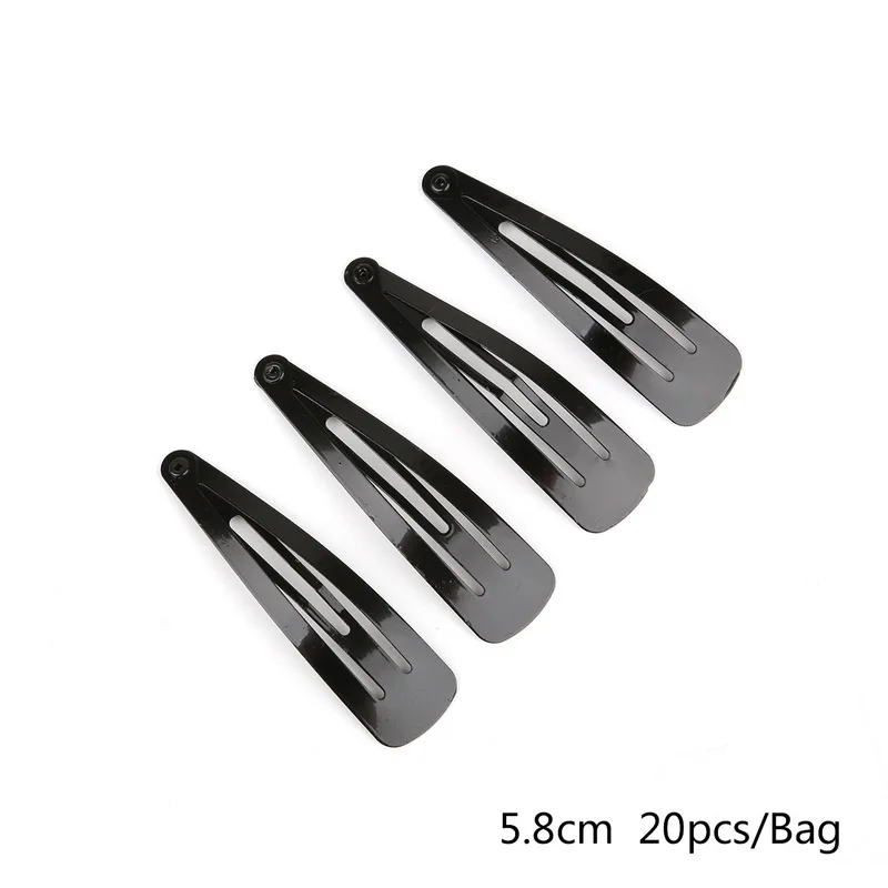 20 шт./лот заколки-пряжки для волос головной убор Dtainless Dteel заколки для волос салон Tchnology DIY черные плоские заколки для волос - Цвет: C