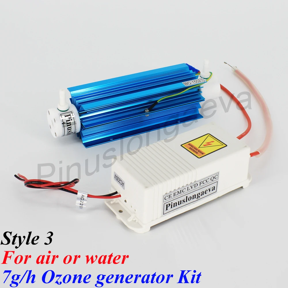 

Pinuslongaeva 7G/H 7grams Style 3 Quartz tube type ozone generator Kit ozone air freshener purifier ozone tube transformer