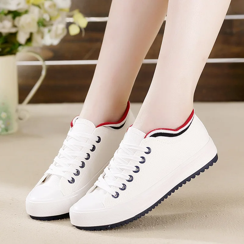 

Women Sneakers Ladies Vulcanized Shoes Lace Up Round Toe Casual Women Shoes Fashion Women Shoes Footwear Size 35-40