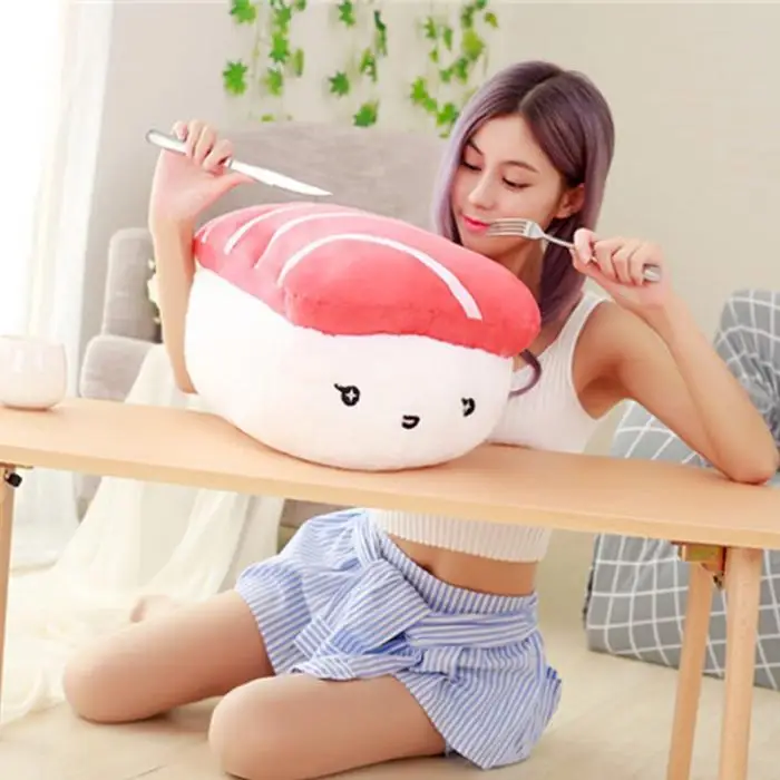 Brinquedos de Pelúcia Presentes para Crianças Japão Sushi Forma Recheado Macio Sofá Almofada Bm88 1 pc 6 Almofadas de pelúcia