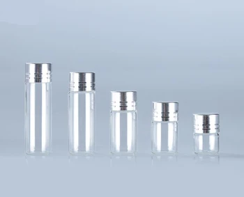 

300pcs 1ml 2ml 3ml 4ml 5ml Mini Glass Perfume Small Sample Vials Tiny Perfume Bottle Empty Pills Drug Test Tube Diameter 16mm