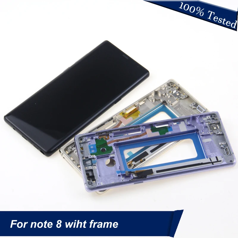 

Display For Samsung galaxy Note 8 Lcd Display Touch Screen Digitizer Assembly For Samsung note 8 N9500 N950F lcd with Frame