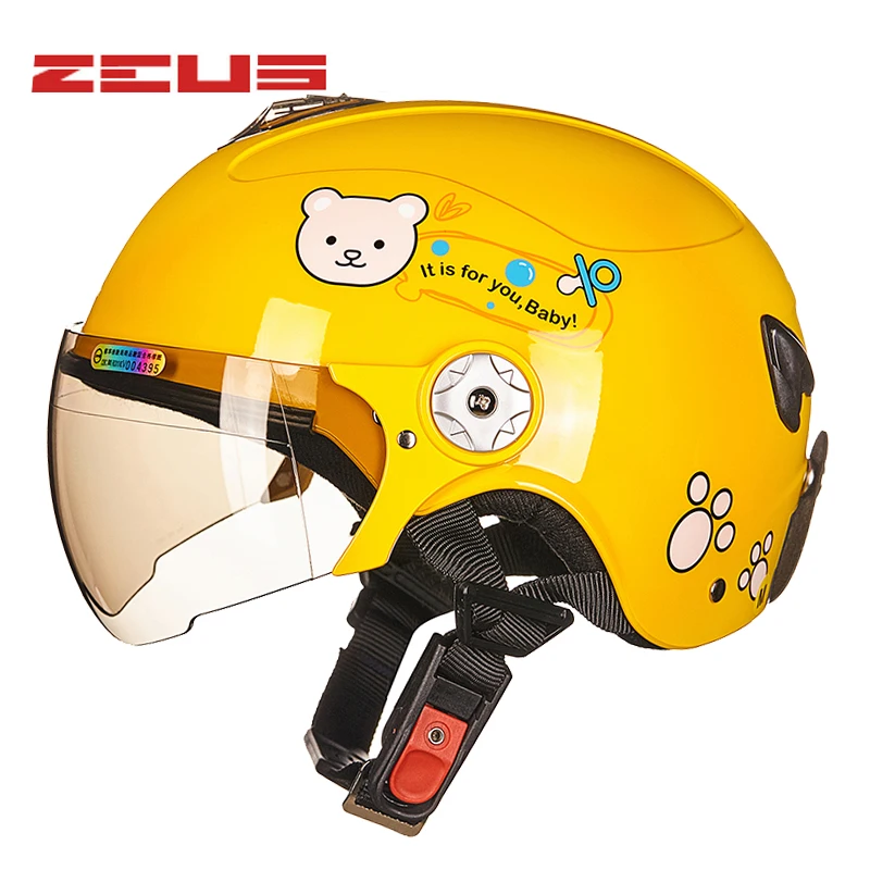 Loveless bear детский самокат moto rcycle шлем Zeus для мальчиков и девочек, мото Электрический велосипед capacete для детей