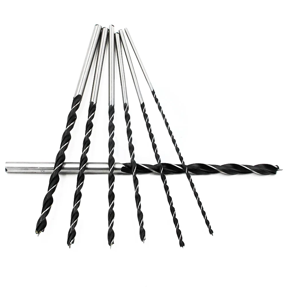 New 7pcs 300mm Extra Long Woodworking Drill Bit Set Wood Hole Saw