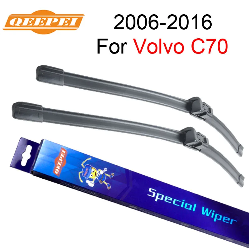 QEEPEI Wiper Blades For Volvo C70 2006 2016 Pair 26''+19'' High Quality