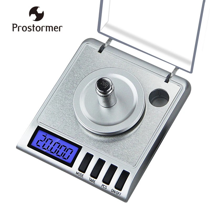 Prostormer 50 г 0,001 г высокоточные цифровые весы лабораторные весы ювелирные изделия алмазные травы Карманные электронные весы