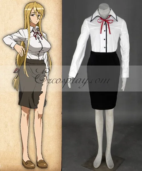 

High School Of The Dead Marikawa Shizuka Cosplay Costume E001