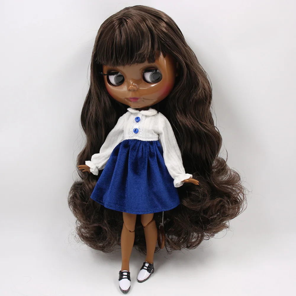 Кукла на заказ ICY DBS Blyth No.BL950/0222 коричневый микс черных волос 1/6 bjd ob24 аниме|Куклы| |