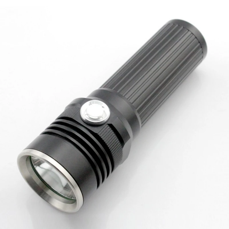 

Xm-l2 1200lm Focus Aluminum Waterproof Led Flashlight 3 Modes Torch Light For 18650 Rechargeable Battery Outdoor Camping Lamp