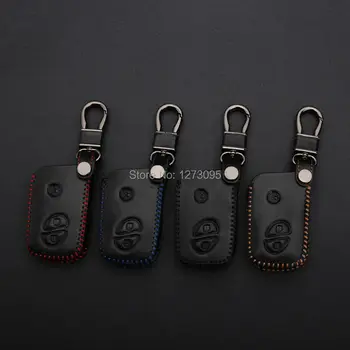 

Hand Stitched Sewing Leather Car Key Cover for LEXUS CT200h ES350 GS350 GS450h GS460 IS IS250 IS350 Remote Key Case Keychain