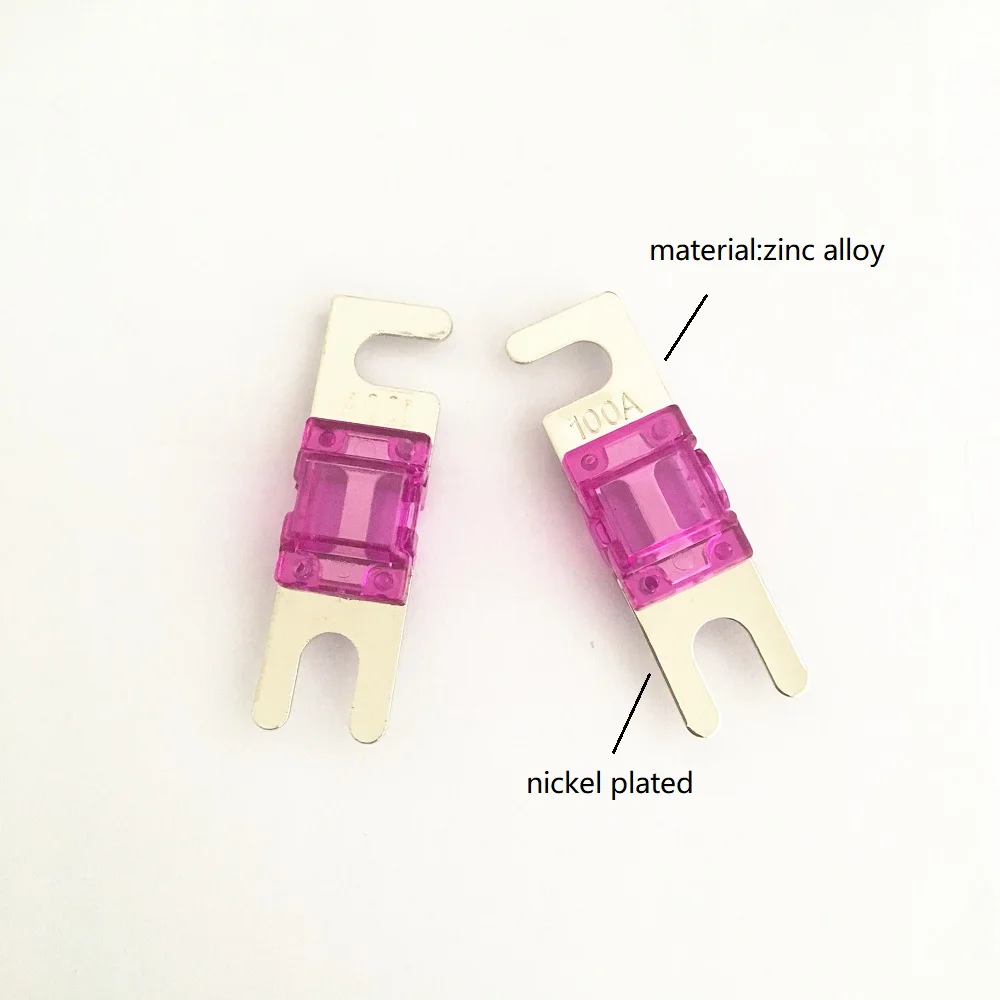 1 комплект 20A 30A 40A 50A 60A 80A 100A Никель покрытием автомобильный аудио предохранитель AFS Мини ANL держатель предохранителя
