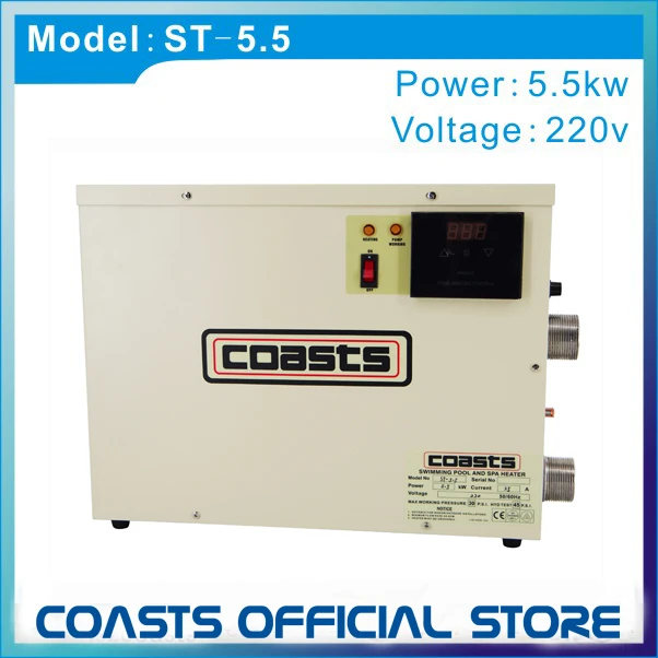 posavasos 5 5kw 220v 50 60hz calentador de piscina bomba de calor de piscina calentador de agua electrico