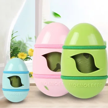 

Egg Shape Dog Poop Bags Earth-Friendly Dispenser Dog Waste Bags Dog Pooper Scooper Several Colors To Choose