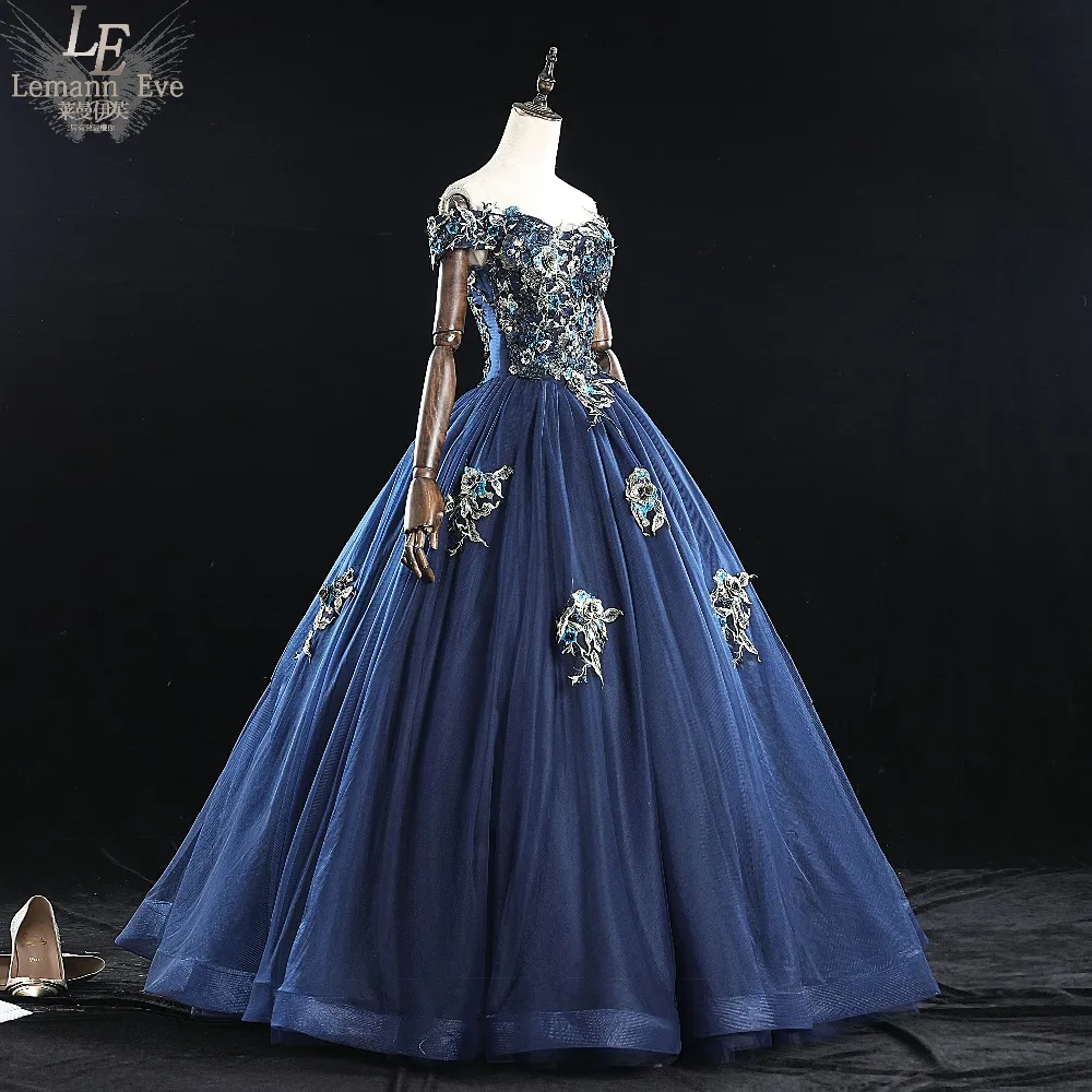 Темно-синее вышитое бисером платье принцессы рококо для костюмированной вечеринки, средневековое платье Ренессанса, бальное платье королевы Виктории Белль