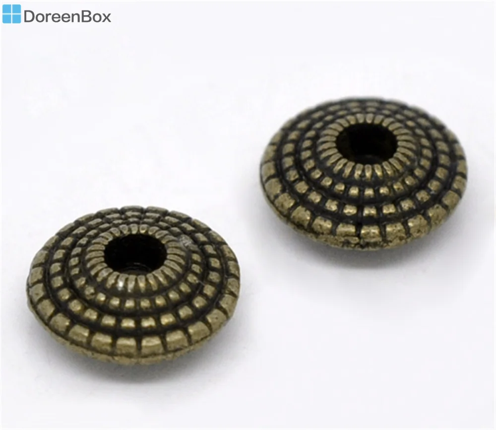 

Doreen Box hot- 70 Bronze Tone Saucer Spacer Beads 8x4mm (B12802)