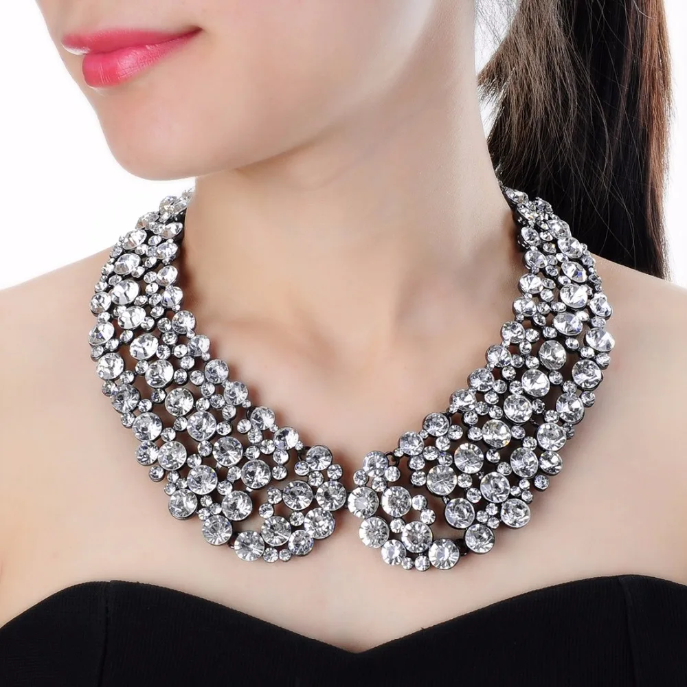 

3 Colors JEROLLIN Fashion Chain With Pendant Statement Choker Necklace Jewelry