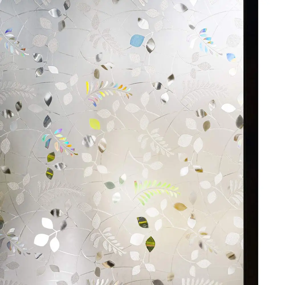 

60*200cm 3D Privacy Decorative Glass Window Films Non-sticky Cling Vinyl window film Anti UV Suitable for home glass windows