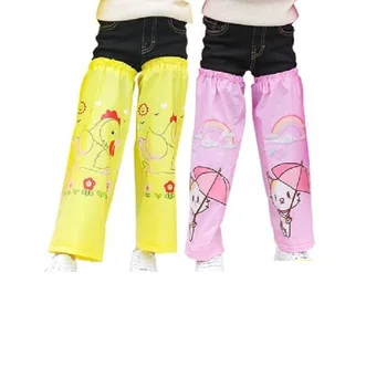 

2018 New Children's Waterproof leg sets Outdoor Walking Climbing Bicycling Raincoat Rainwear Rain Cover Kids Rain proof pants