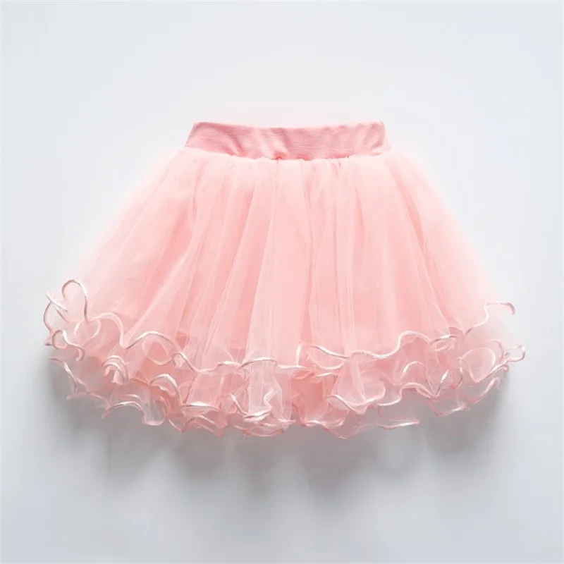 DE PEACH/Новые Детские плиссированные фатиновые юбки с Бисером кружевная пачка принцессы для маленьких девочек юбка с эластичной резинкой на талии, детское бальное платье, танцевальная юбка
