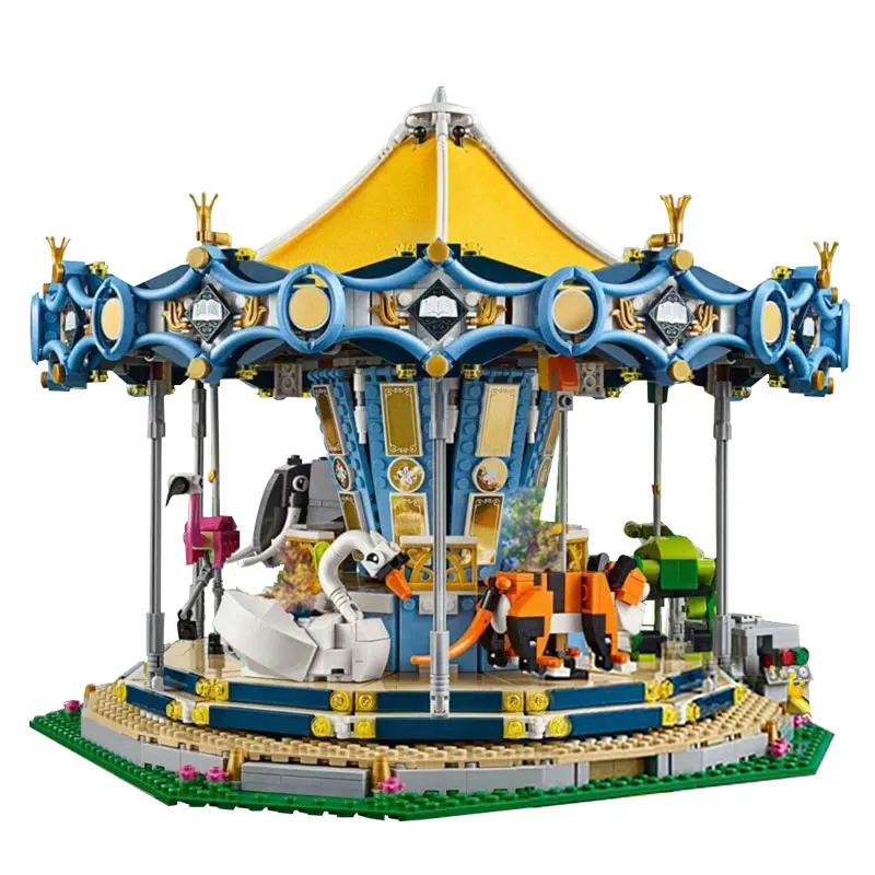 

Lepin 15036 2705Pcs Genuine Street Series The New Carousel Set Children Building Blocks Bricks Boy Toys Model Gifts 10257