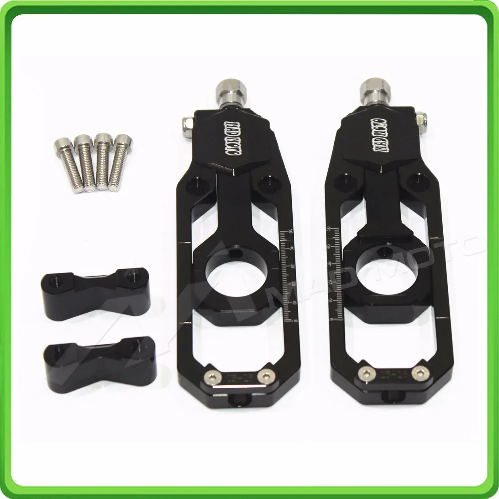 Aluminum motorcycle Chain Tensioner Adjuster fit for YAMAHA R1 YZF R1 2015 2016 2017 YZF-R1 15 16 17 Black (12)
