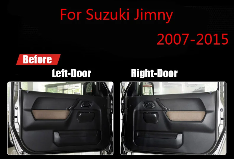 4 шт тканевая дверца защитные подстилки анти-кик декоративные колодки для Suzuki Jimny