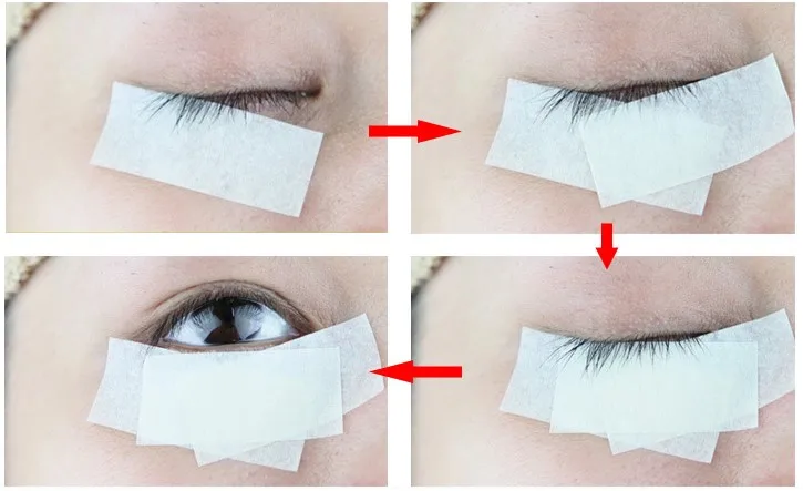 New 3Rolls Eyelash Extension Tape Under Patches Eyelash Extension Eye Makeup Sticker/Wholesale Breathable Easy To Tear