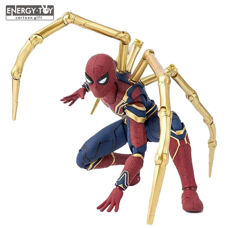 

Cartoon Avengers Infinity War Iron Spider Man PVC Action Figure doll model toy