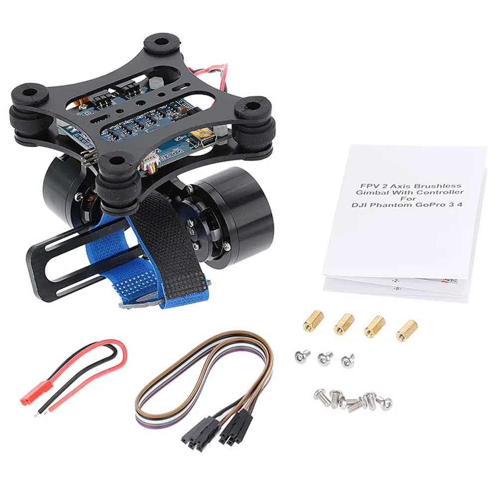 GoolRC CNC FPV Quadcopter BGC 2 Axis Brushless Gimbal With Controller Sensor For GoPro 3 Camera DJI Phantom 1 2 Walkera X350 Pro