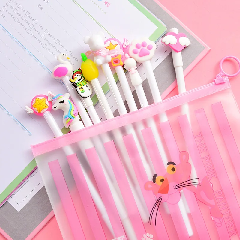 10Pcs/Set Gel Pen Unicorn Pen Stationery Kawaii School Supplies Gel Ink Pen School Stationery Office Suppliers Pen Kids Gifts - Цвет: 6