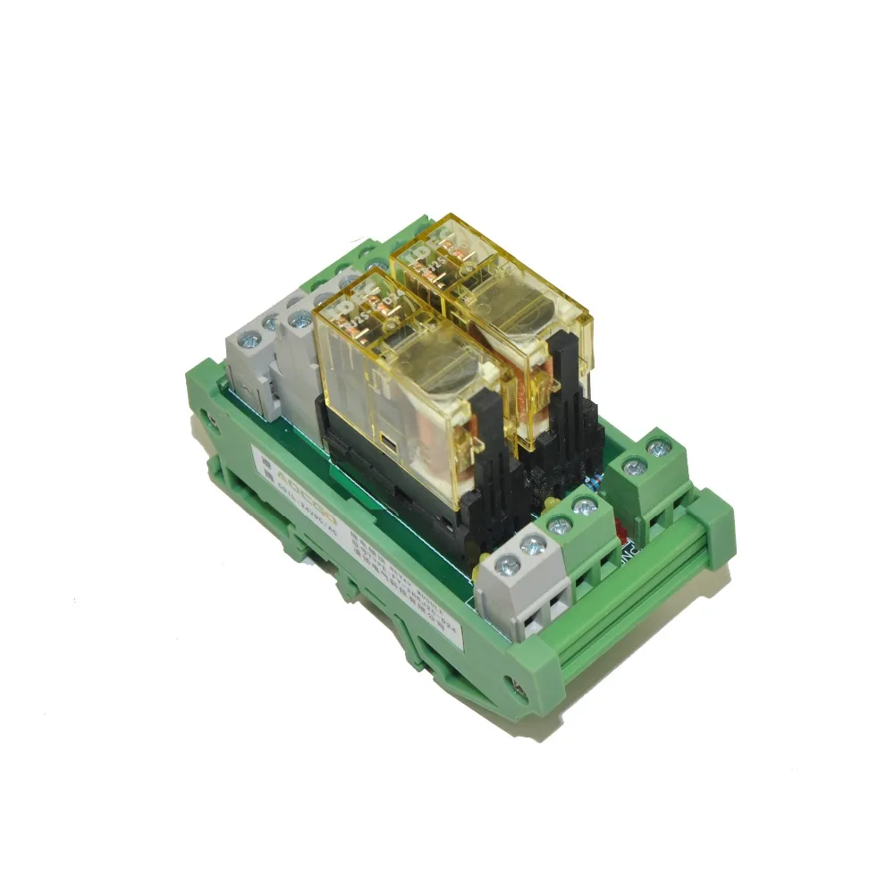 2 канальный модуль реле интерфейса DPDT DIN Rail Mount IDEC RJ2S 24 В|interface relay|din mounting railmodule relay |