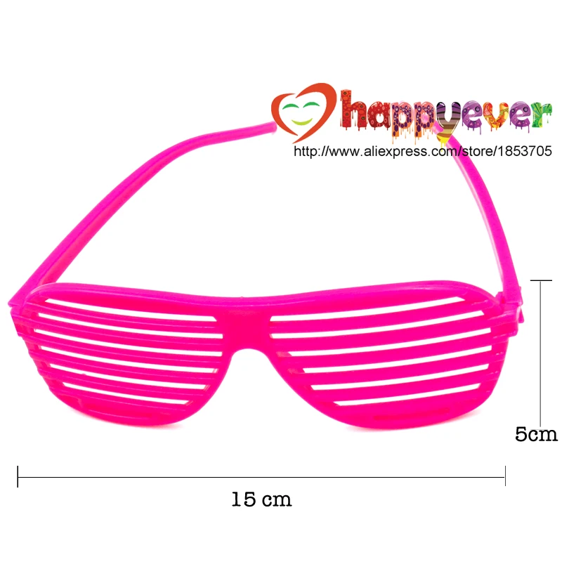Mega Pack 50 Pairs Plastic Shutter Shades Glasses Shades Sunglasses Eyewear Party Favors Party Props Assorted Colors 