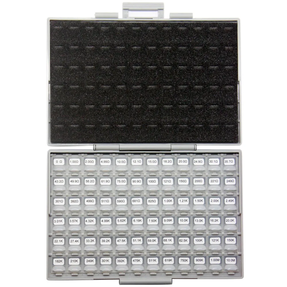 Новый SMD SMT 0603 Размер 72 значения 100 шт./в E96 1% комплект резисторов 0 10M RoHS коробка все