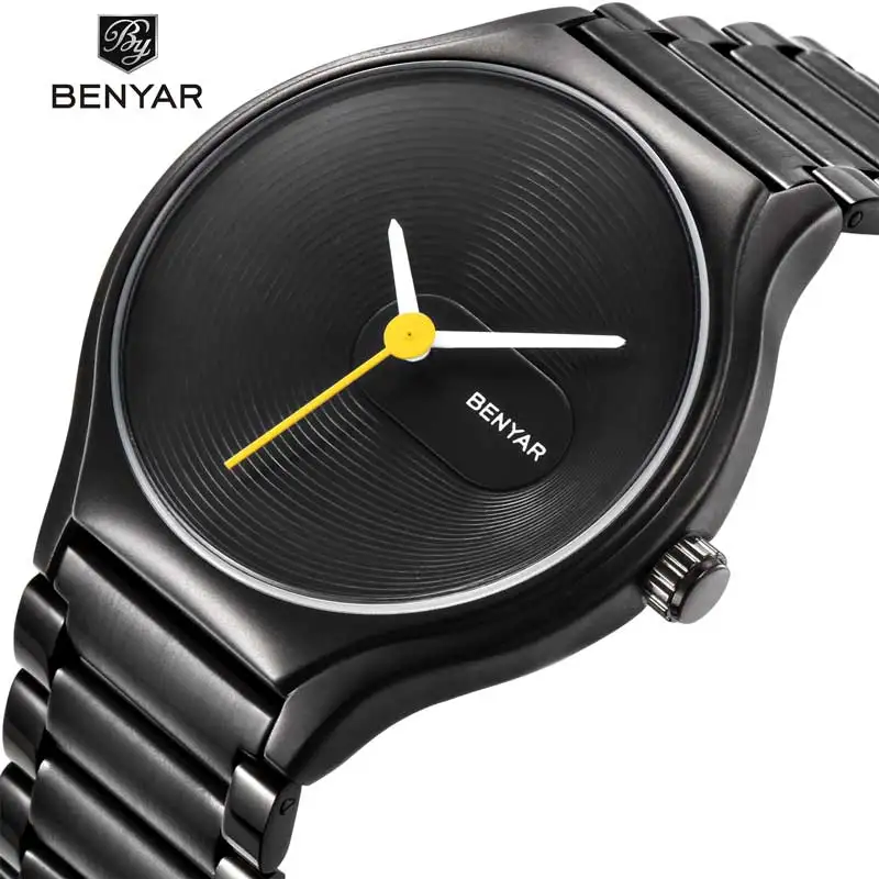 

BENYAR Men's Watches Watch Women's Watch Casual Fashion Brand Couple Watch Stainless Steel Waterproof Clock Relogio Masculino