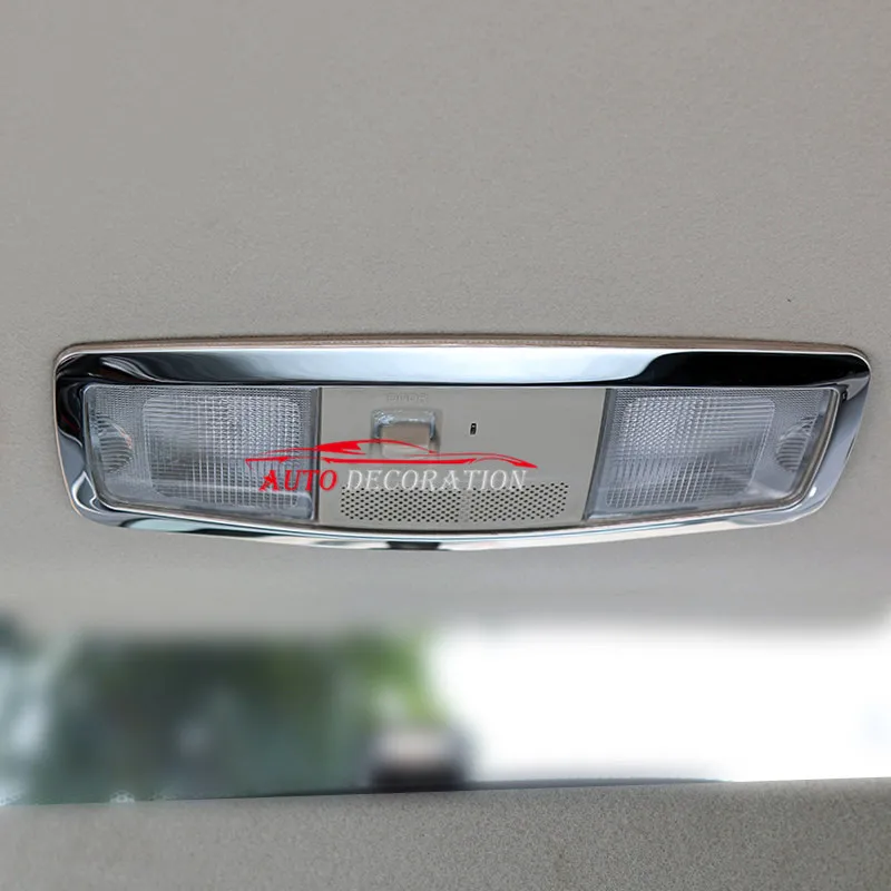 

For Peugeot 4008 2012-2016 Interior Accessories Car Styling ABS Chrome Front / Rear Reading Light Lamp Frame Cover Trim 1pcs