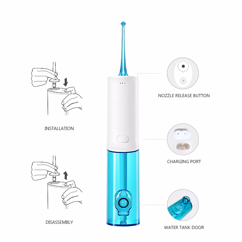 SOOCAS W3 переносная зубная Вода Flosser Электрический для Xiaomi Mijia ирригатор для полости рта перезаряжаемый водонепроницаемый очиститель для Зубочисток