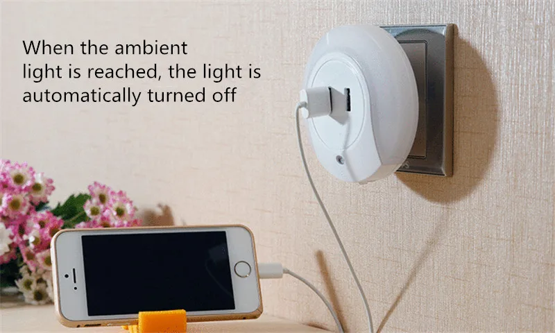 Dual USB charger Nightlight (4)