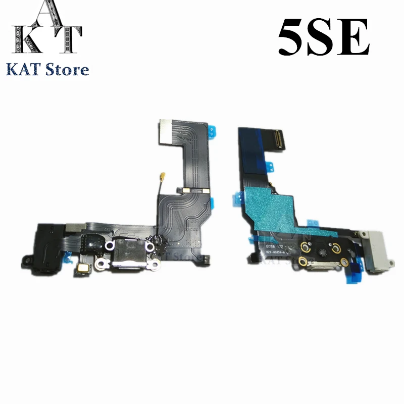 Charger Charging port Dock USB Connector Data Flex Cable For 5 5SE Charger Headphone Jack Flex Cable replacement Part 1PCS