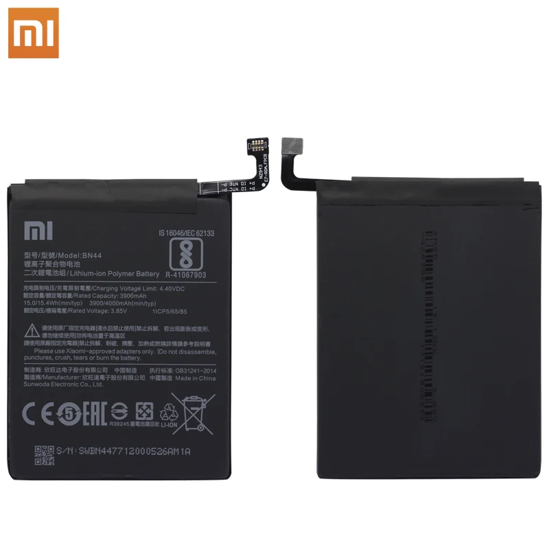 Xiao Mi аккумулятор для мобильного телефона 4000 мАч Xiaomi Redmi 5 Plus высокая емкость