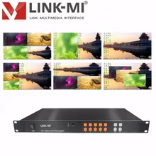 LINK-MI SH41 USB CVBS VGA HDMI BNC Quad screen HD видео мультиплексор синтезатор HD дисплей проектор DLP PIPcontrol видео размер