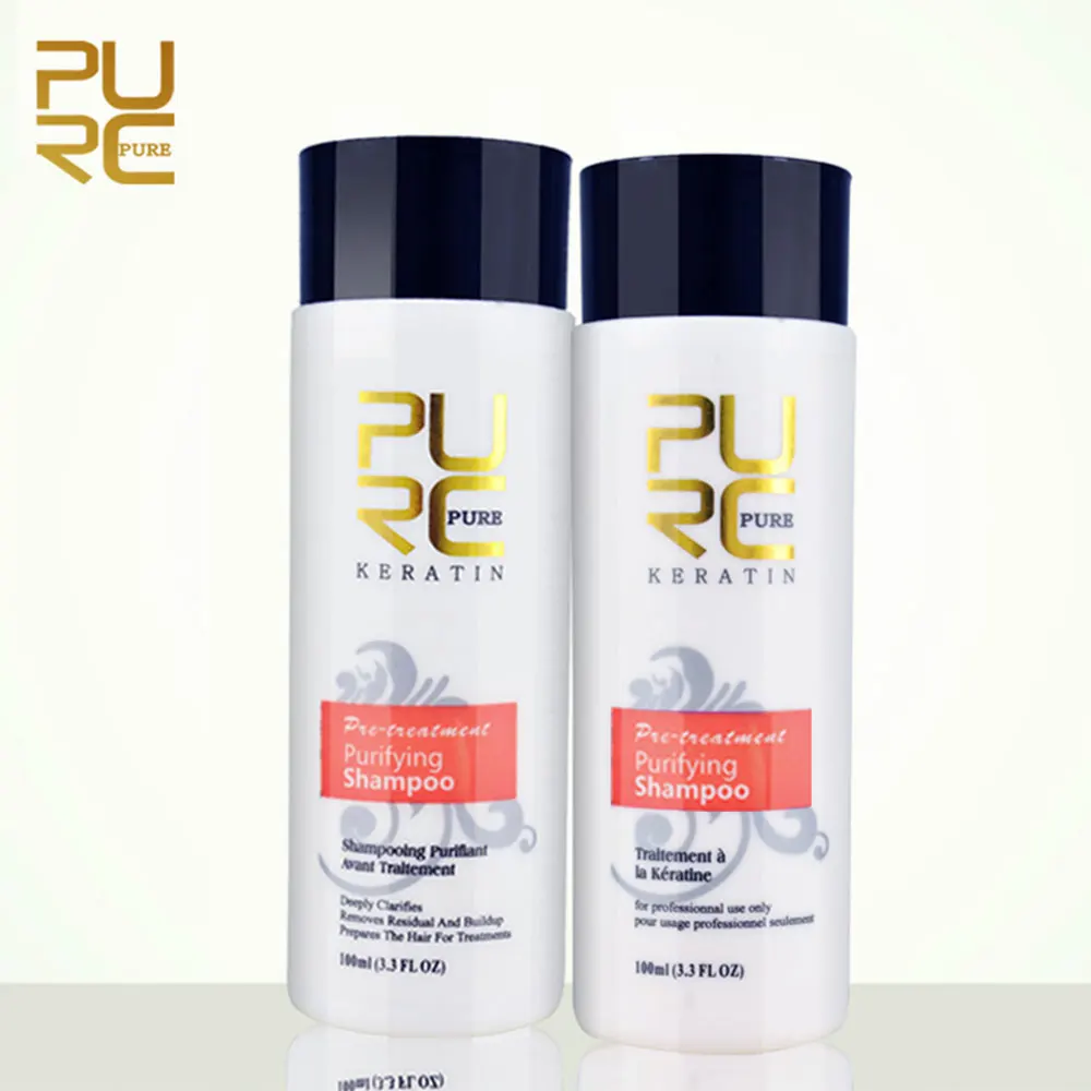 

PURC 1pcs formalin keratin hair treatment purifying shampoo for damage hair repair hair care products shampoos free shipping