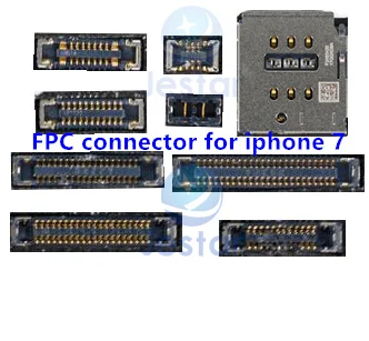 5 шт./лот для iphone 7 4 FPC connoctors передняя задняя carmera зарядка питания lcd/touch 3D touch SIM GPS |